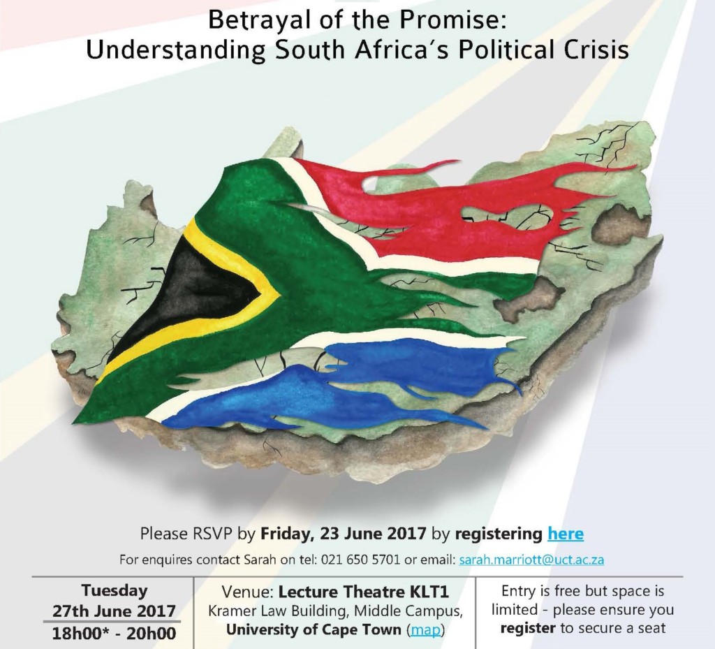 Betrayal of the Promise Understanding South Africa’s political crisis