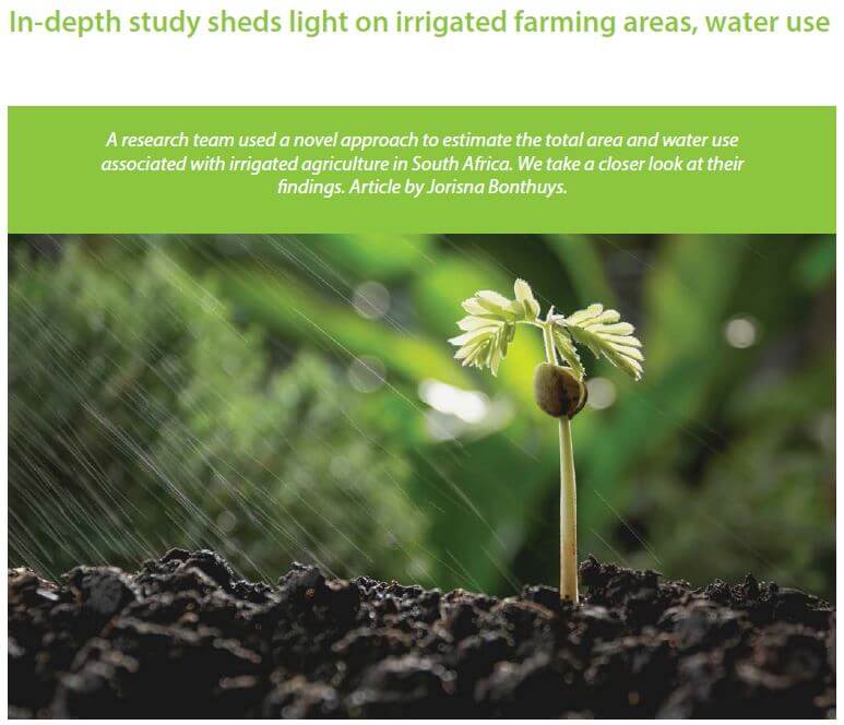 The Water Wheel July/August 2018 - In-depth study sheds light on irrigated farming areas, water use